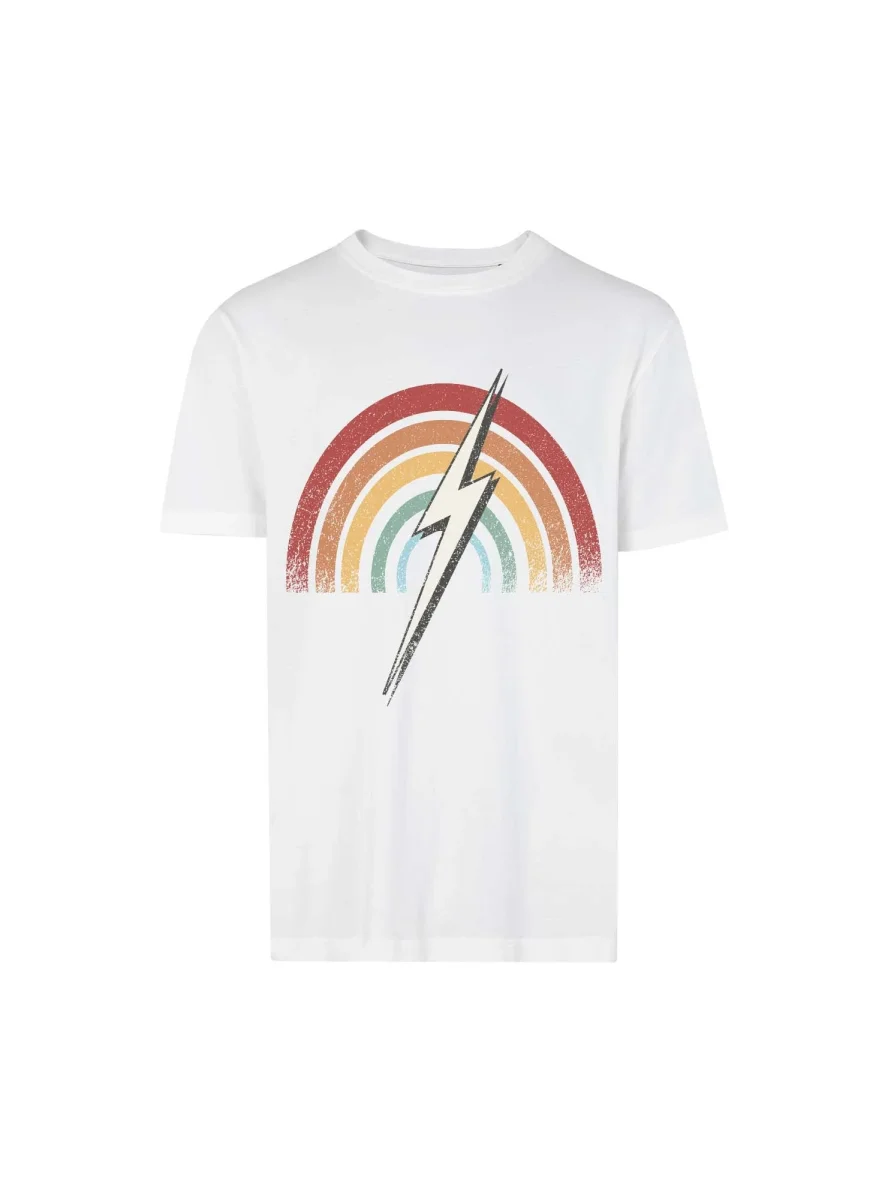 T-SHIRT REGULAR RAINBOW EM ALGODÃO ORGÂNICO – Image 3
